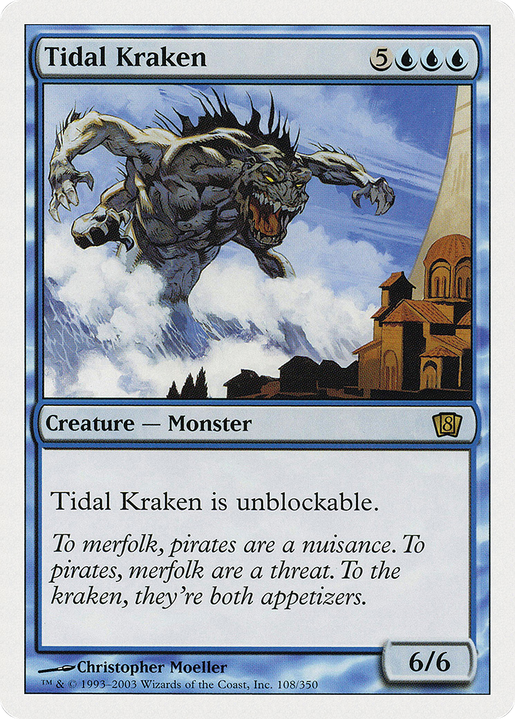 Tidal Kraken  (8ED-108) - [Eighth Edition] - Trinity Hobby