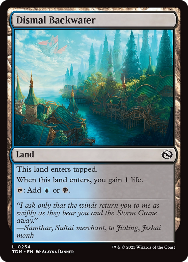 Dismal Backwater  [Foil]  (TDM-254) - [Tarkir: Dragonstorm]