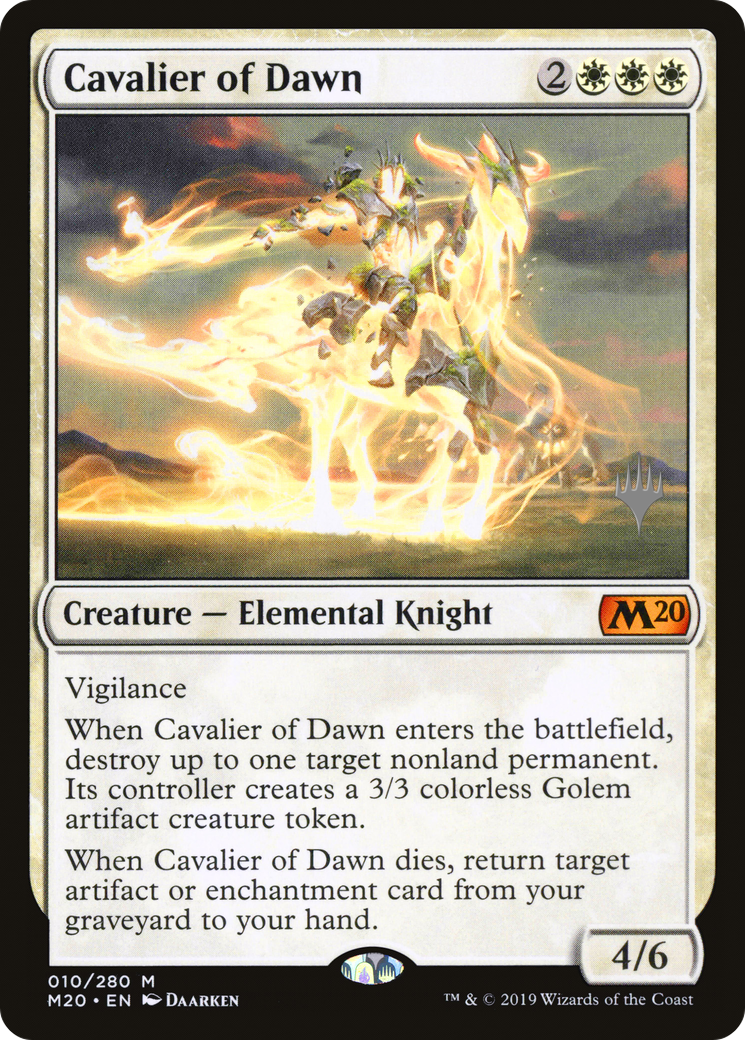 Cavalier of Dawn (Promo Pack) [Core Set 2020 Promos] - Trinity Hobby
