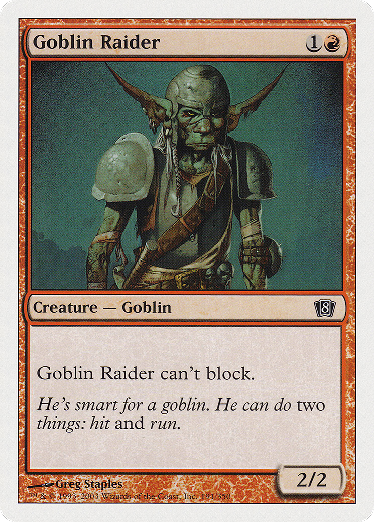 Goblin Raider  (8ED-191) - [Eighth Edition] - Trinity Hobby