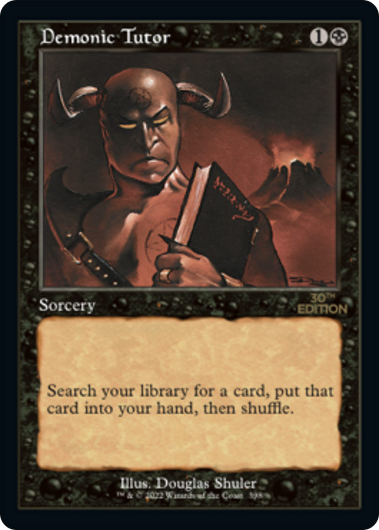 Demonic Tutor (Retro) [30th Anniversary Edition] - Trinity Hobby