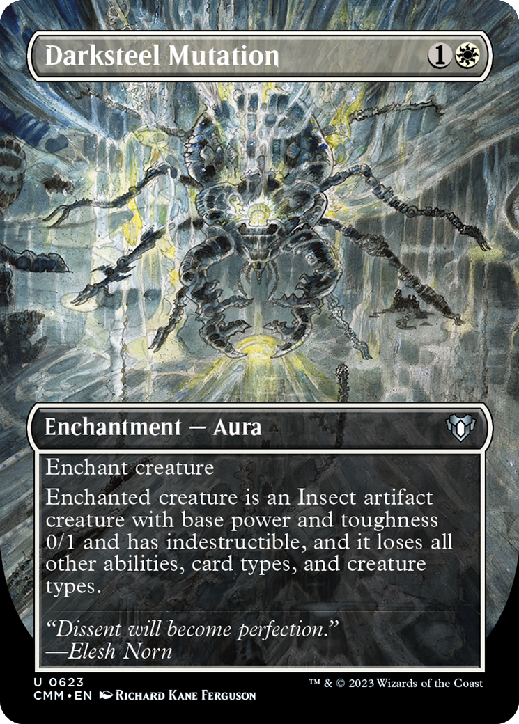 Darksteel Mutation (Borderless Alternate Art) [Commander Masters] - Trinity Hobby