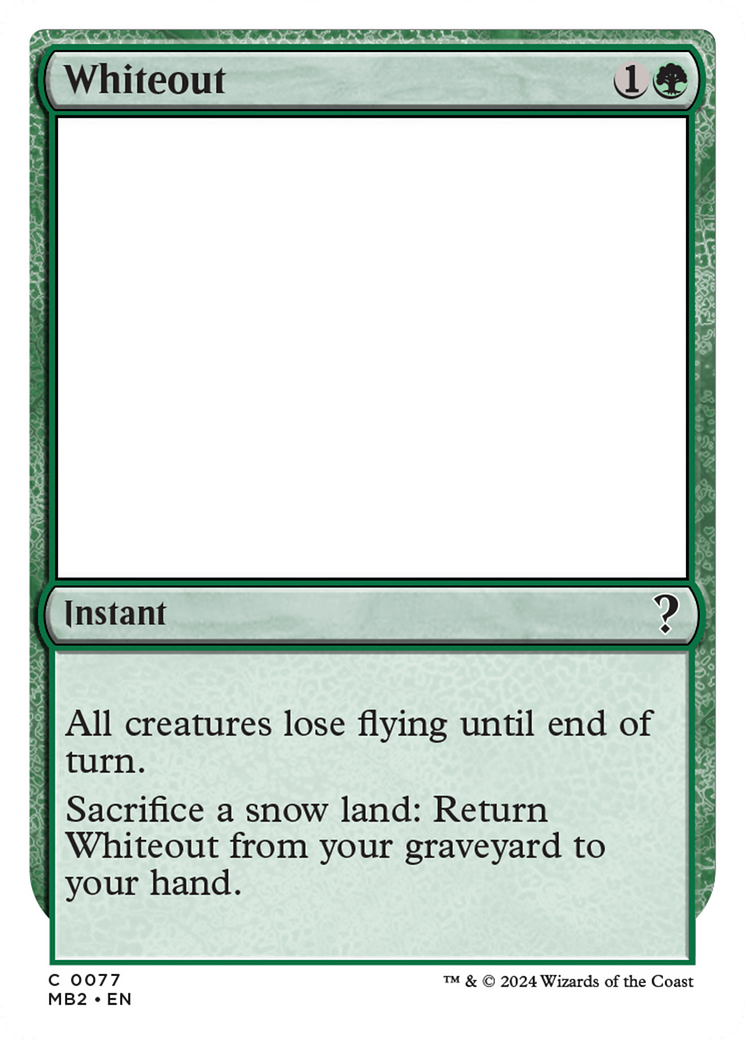 Whiteout [Mystery Booster 2] - Trinity Hobby
