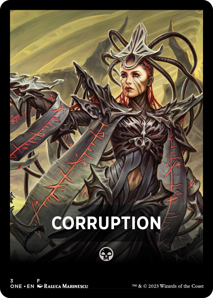 Corruption Theme Card [Phyrexia: All Will Be One Tokens] - Trinity Hobby