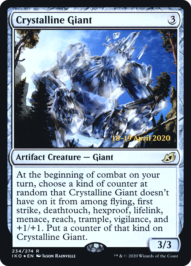 Crystalline Giant [Ikoria: Lair of Behemoths Prerelease Promos] - Trinity Hobby