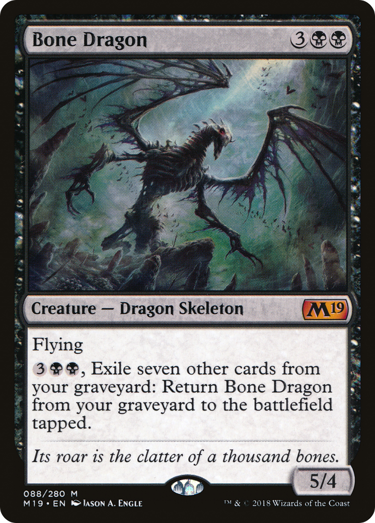 Bone Dragon [Core Set 2019] - Trinity Hobby