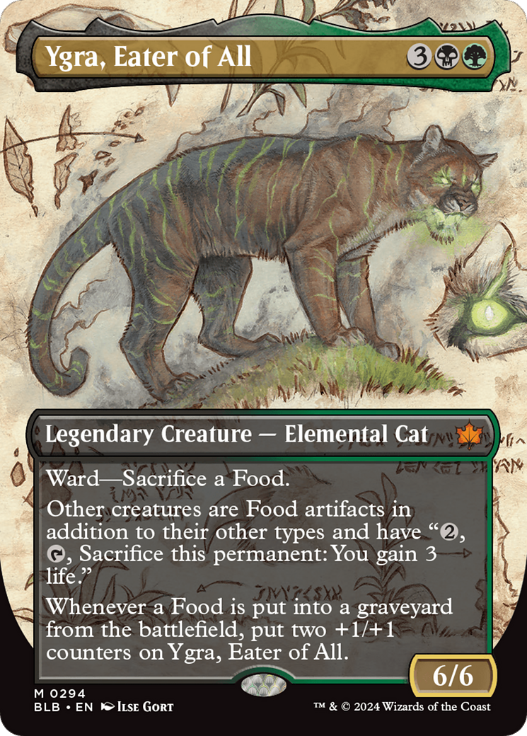 Ygra, Eater of All (Borderless) [Bloomburrow] - Trinity Hobby