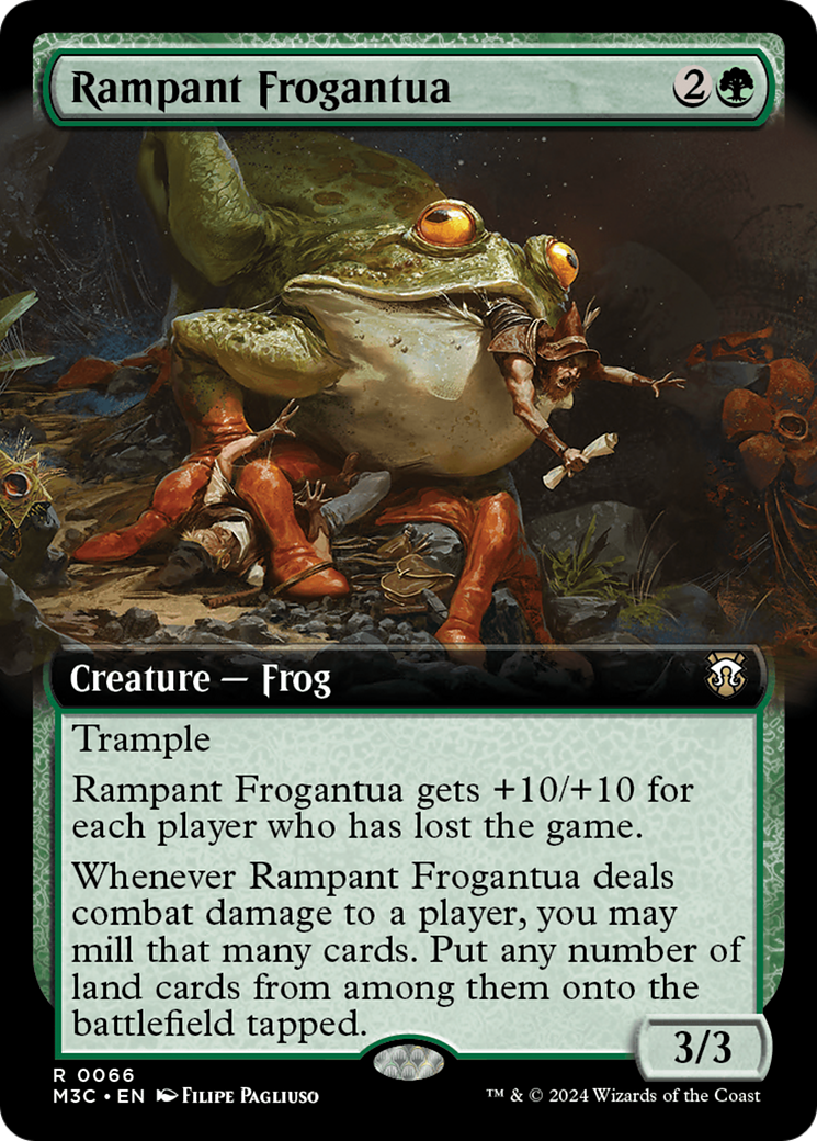 Rampant Frogantua (Extended Art) [Modern Horizons 3 Commander] - Trinity Hobby