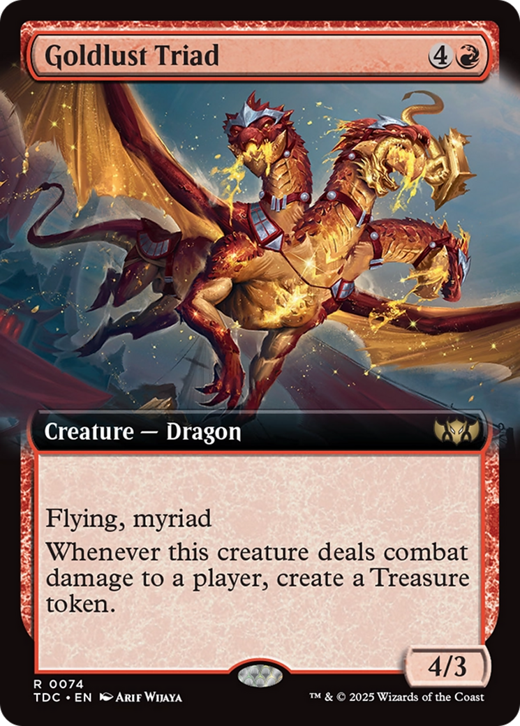 Goldlust Triad (Extended Art) (TDC-074) - [Commander: Tarkir: Dragonstorm]