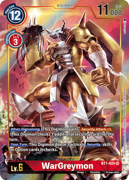 WarGreymon [BT1-025] (Alternate Art) [Release Special Booster Ver.1.0] - Trinity Hobby