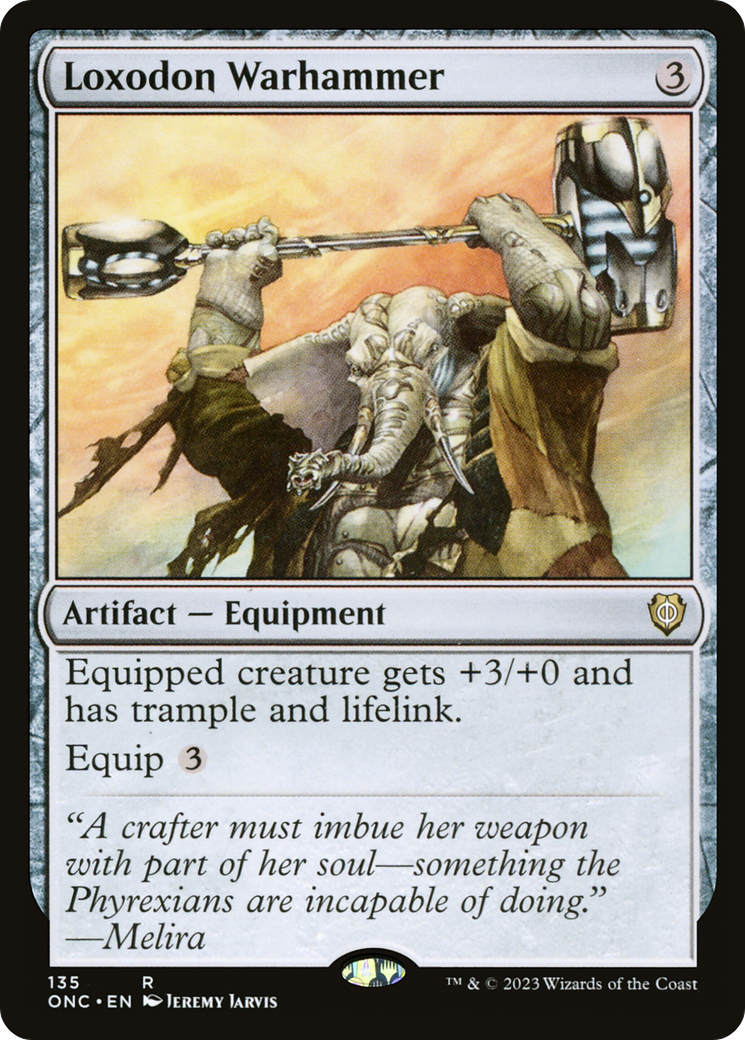 Loxodon Warhammer [Phyrexia: All Will Be One Commander] - Trinity Hobby