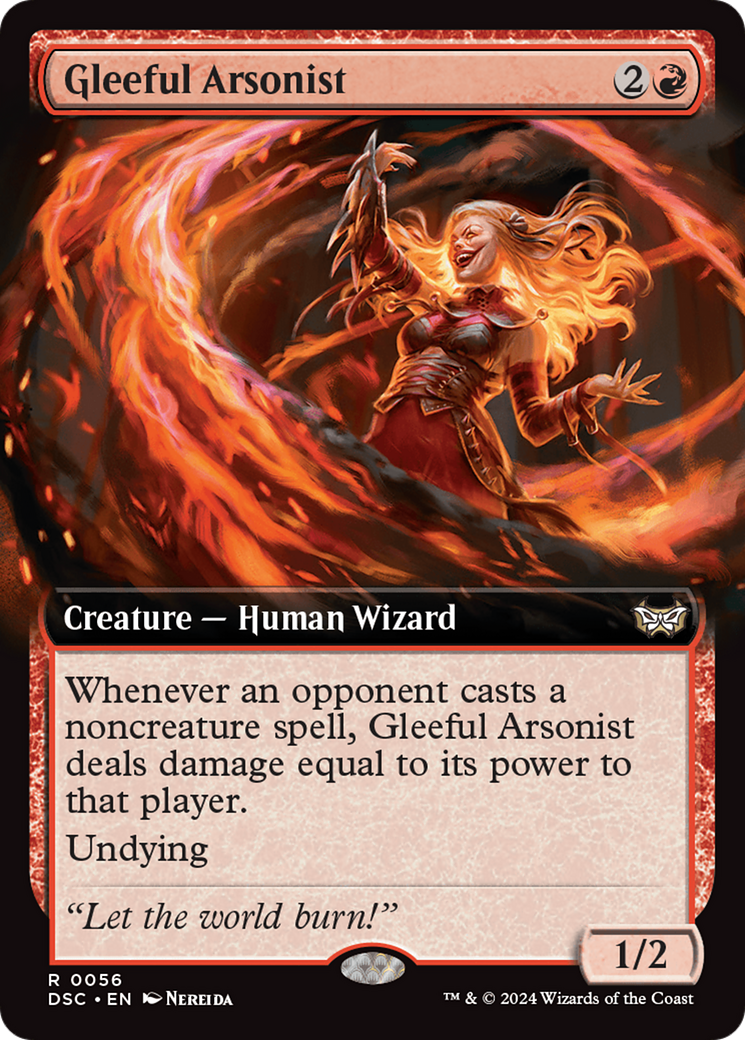 Gleeful Arsonist (Extended Art) [Duskmourn: House of Horror Commander] - Trinity Hobby