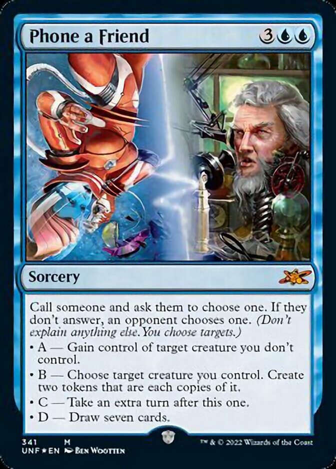 Phone a Friend (Galaxy Foil) [Unfinity] - Trinity Hobby