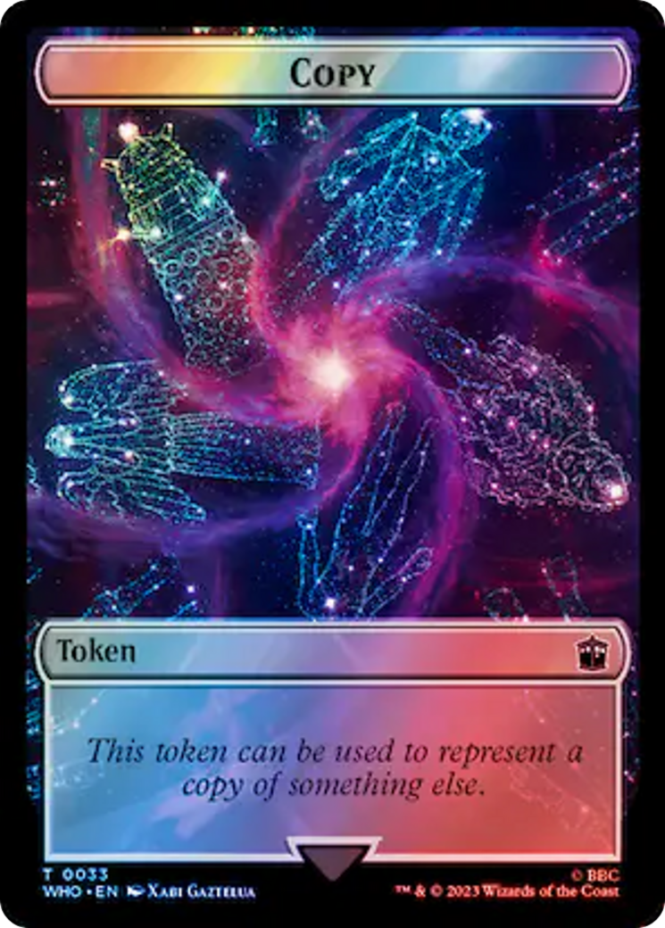 Copy // Clue (0055) Double-Sided Token (Surge Foil) [Doctor Who Tokens] - Trinity Hobby