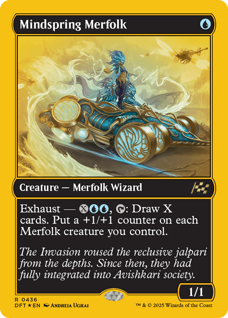 Mindspring Merfolk (First-Place Foil) [Aetherdrift] - Trinity Hobby