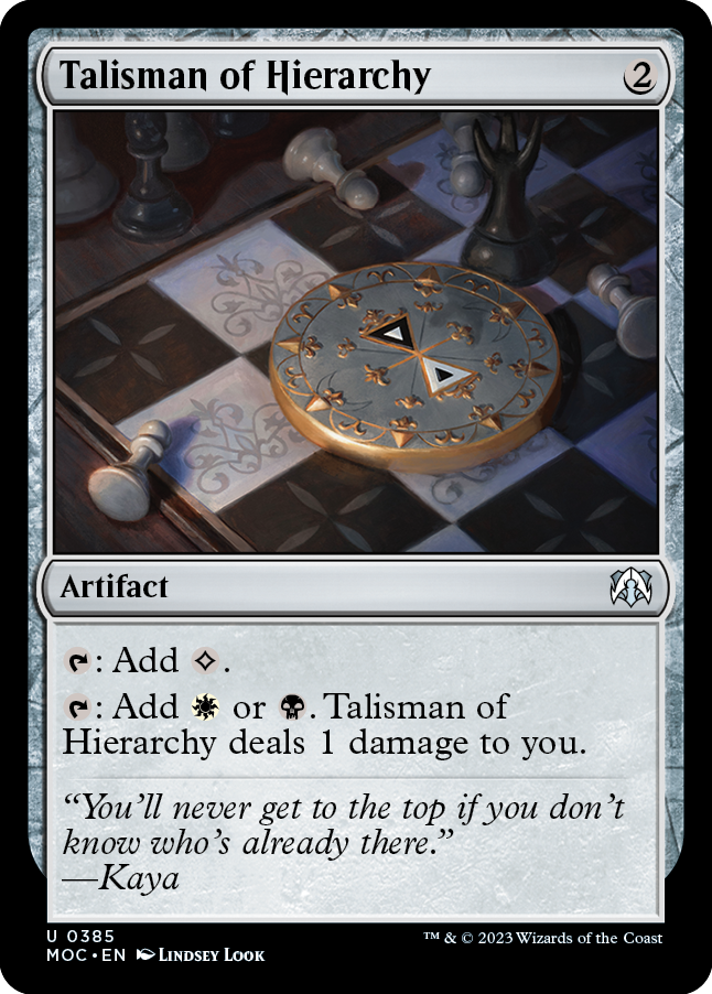 Talisman of Hierarchy [March of the Machine Commander] - Trinity Hobby