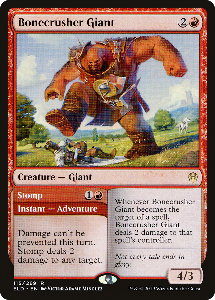Bonecrusher Giant // Stomp [Throne of Eldraine] - Trinity Hobby