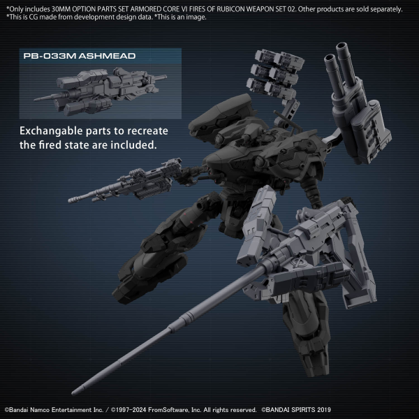 30MM OPTION PARTS SET ARMORED CORE VI FIRES OF RUBICON WEAPON SET 02 - Trinity Hobby