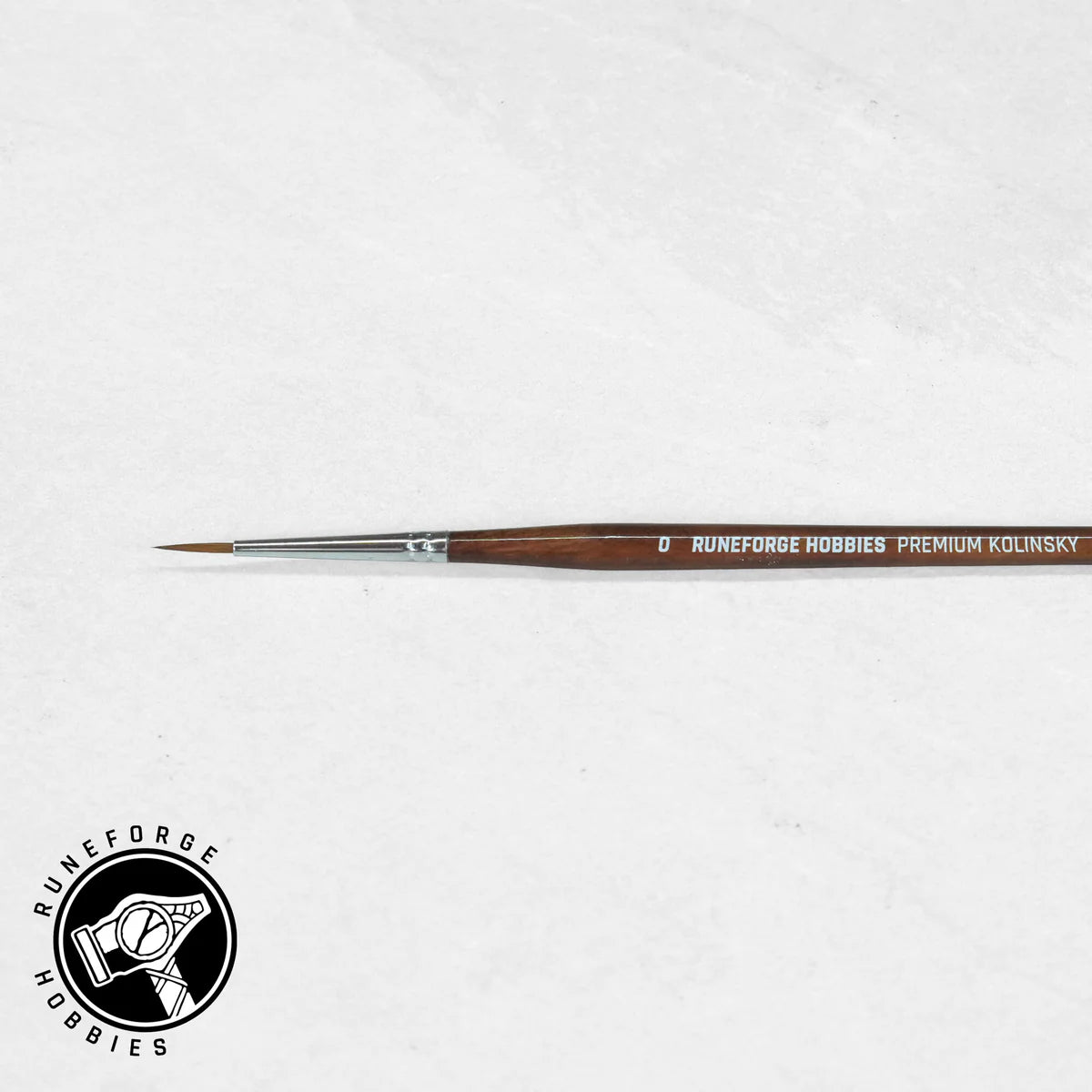 Runeforge Hobbies Premium Kolinsky Brushes - Size 0 - Trinity Hobby