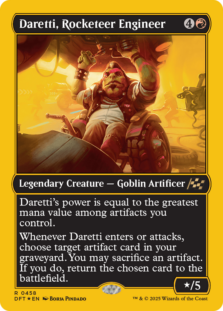Daretti, Rocketeer Engineer (First-Place Foil) [Aetherdrift] - Trinity Hobby