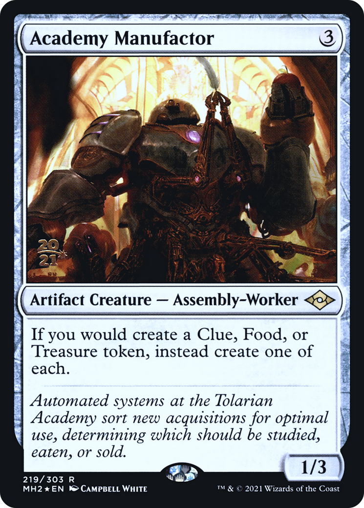 Academy Manufactor [Modern Horizons 2 Prerelease Promos] - Trinity Hobby