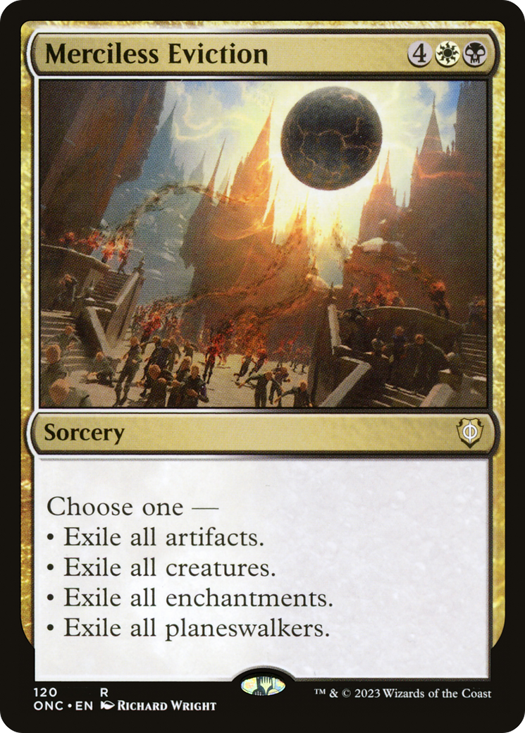 Merciless Eviction [Phyrexia: All Will Be One Commander] - Trinity Hobby