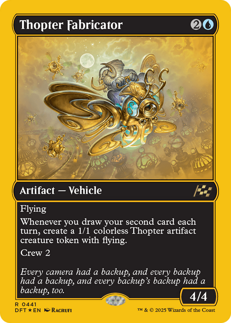 Thopter Fabricator (First-Place Foil) [Aetherdrift] - Trinity Hobby