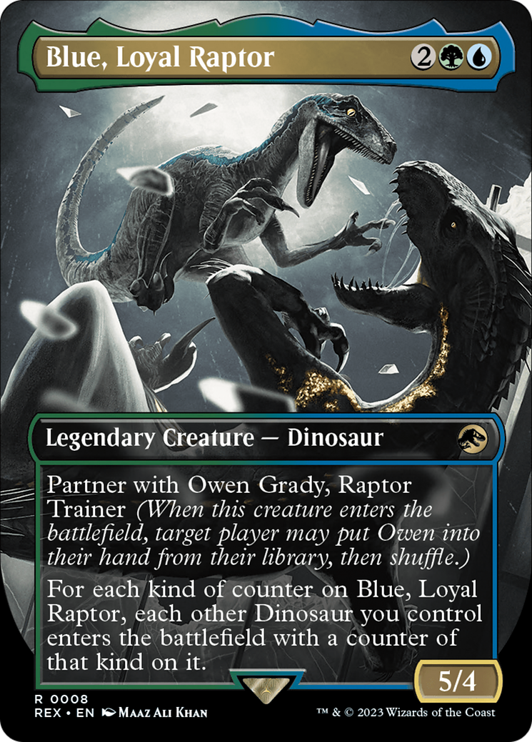 Blue, Loyal Raptor (Borderless) [Jurassic World Collection] - Trinity Hobby