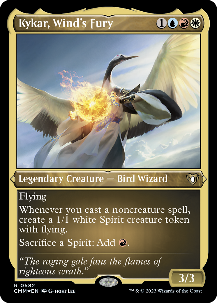 Kykar, Wind's Fury (Foil Etched) [Commander Masters] - Trinity Hobby