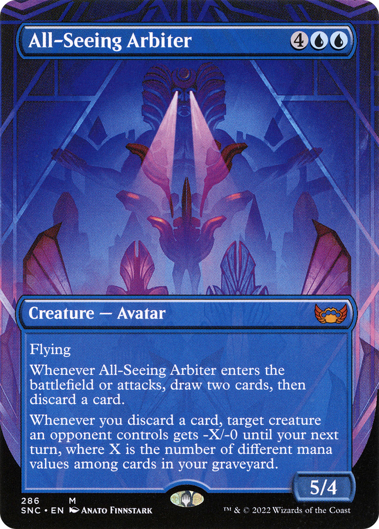 All-Seeing Arbiter (Borderless Alternate Art) [Streets of New Capenna] - Trinity Hobby