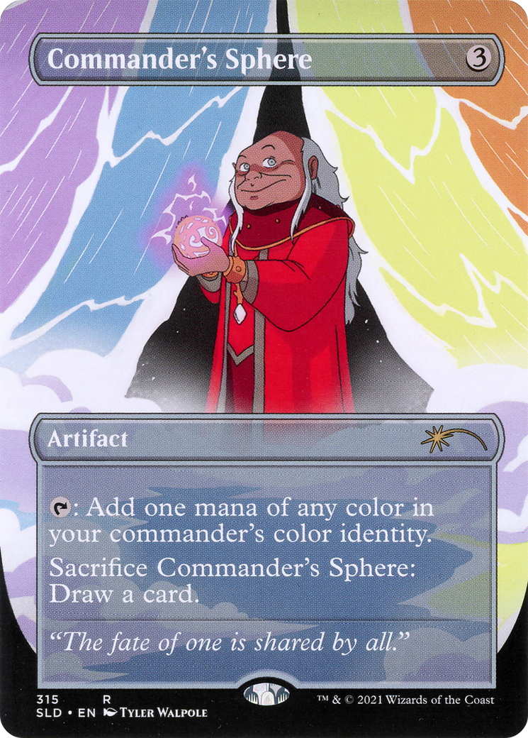 Commander's Sphere  [Foil]  (SLD-315) - [Secret Lair Drop] (Borderless) - Trinity Hobby