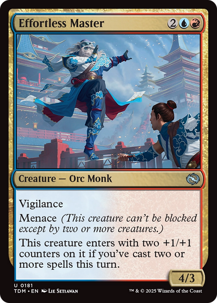 Effortless Master  [Foil]  (TDM-181) - [Tarkir: Dragonstorm]