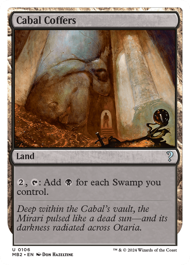 Cabal Coffers (White Border) [Mystery Booster 2] - Trinity Hobby