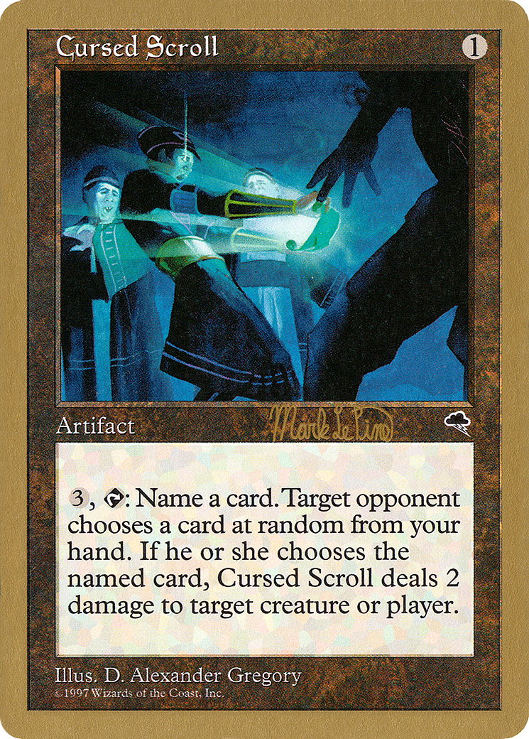 Cursed Scroll (Mark Le Pine) [World Championship Decks 1999] - Trinity Hobby