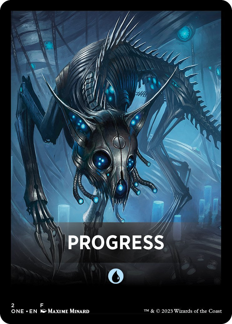 Progress Theme Card [Phyrexia: All Will Be One Tokens] - Trinity Hobby