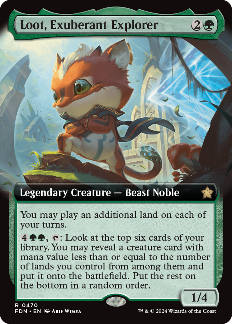 Loot, Exuberant Explorer (Extended Art) [Foundations] - Trinity Hobby
