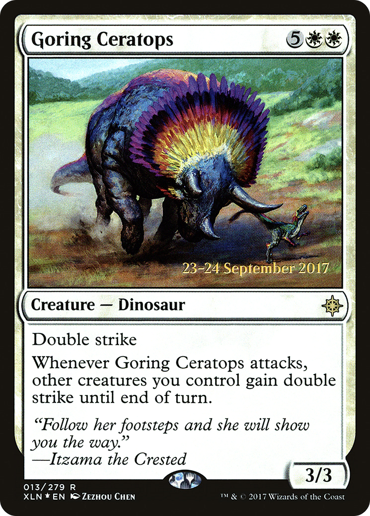 Goring Ceratops [Promotions avant-première d'Ixalan] 