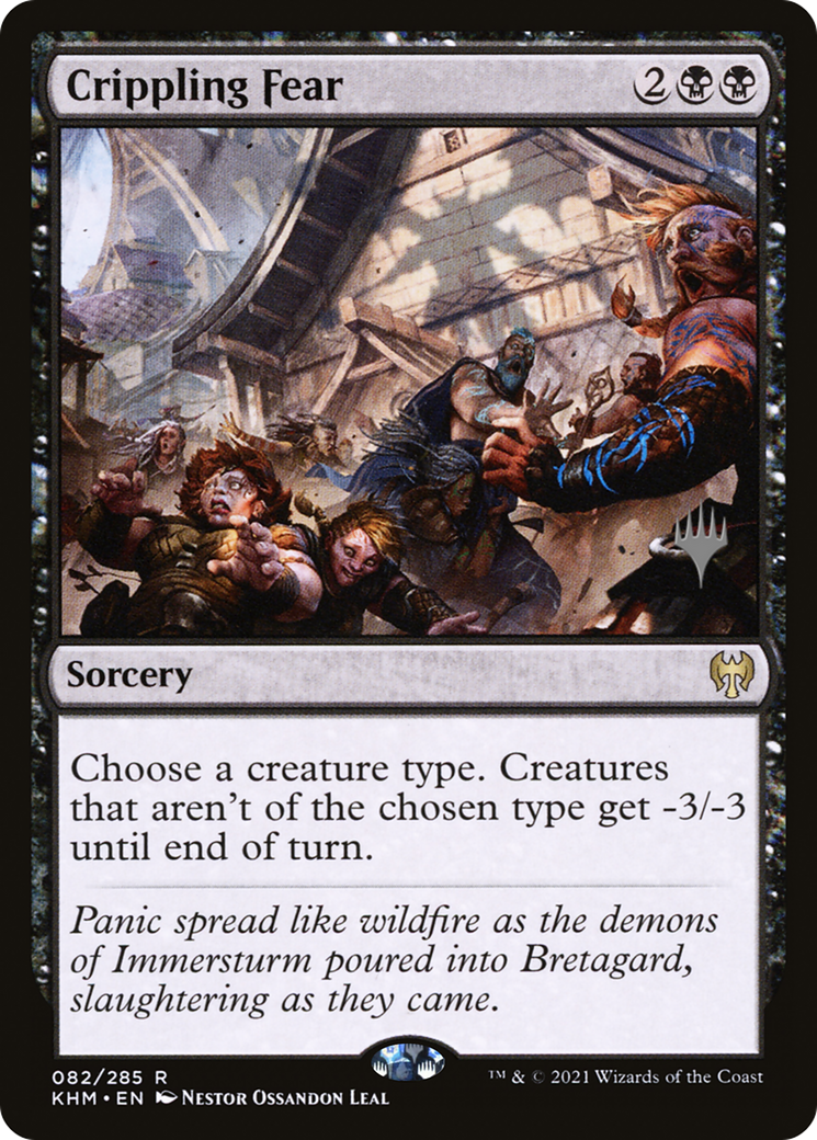 Crippling Fear (Promo Pack) [Kaldheim Promos] - Trinity Hobby