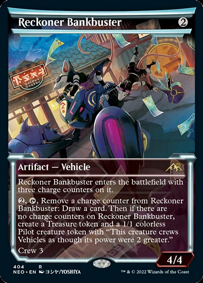 Reckoner Bankbuster (Showcase Soft Glow) [Kamigawa: Neon Dynasty] - Trinity Hobby