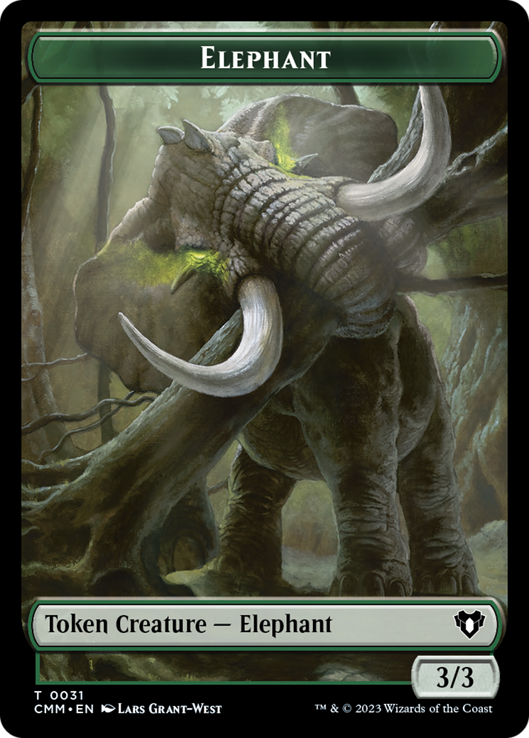 Elephant Token [Commander Masters Tokens] - Trinity Hobby