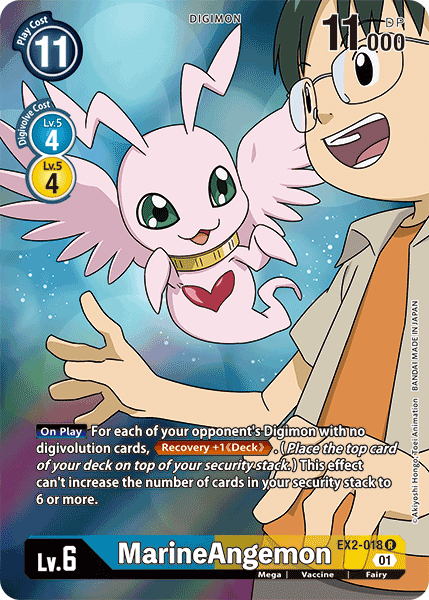 MarineAngemon [EX2-018] (Alternate Art) [Digital Hazard] - Trinity Hobby