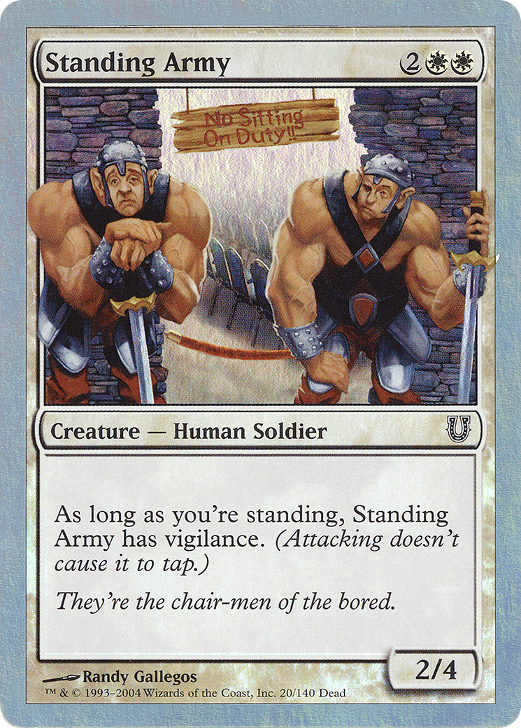 Standing Army  [Foil]  (UNH-20★) - [Unhinged] - Trinity Hobby