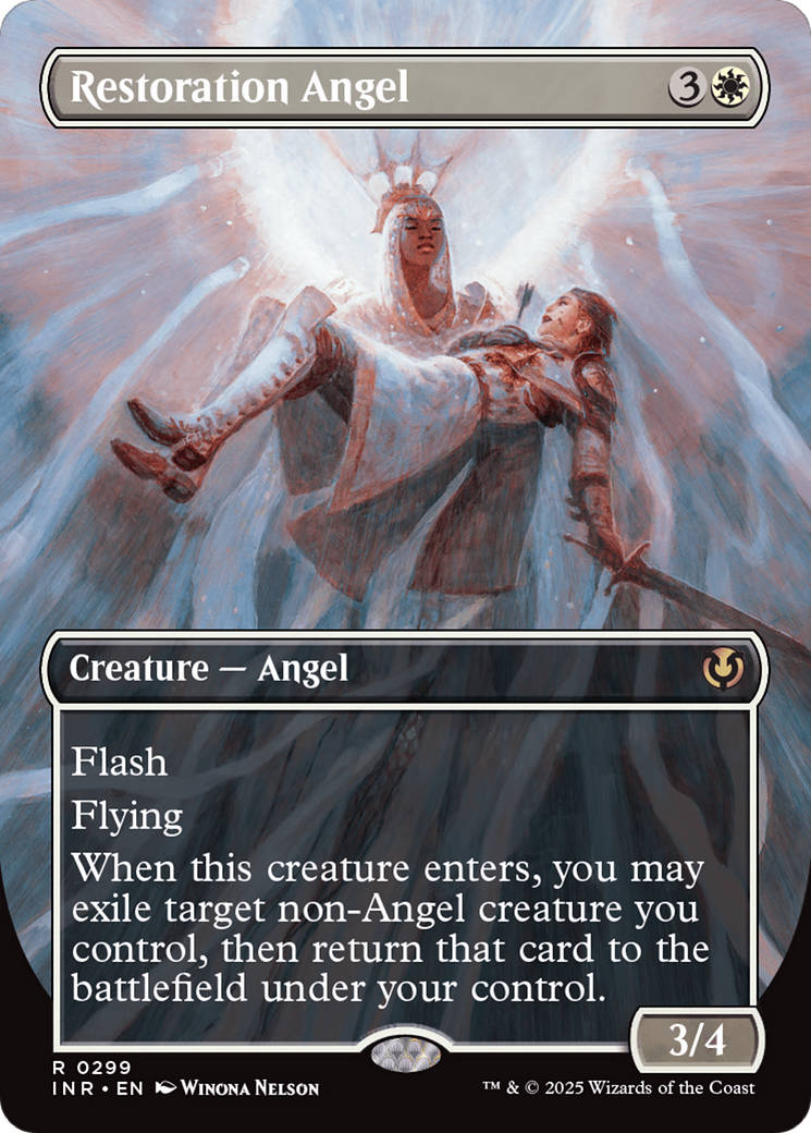 Restoration Angel (Borderless) [Innistrad Remastered] - Trinity Hobby