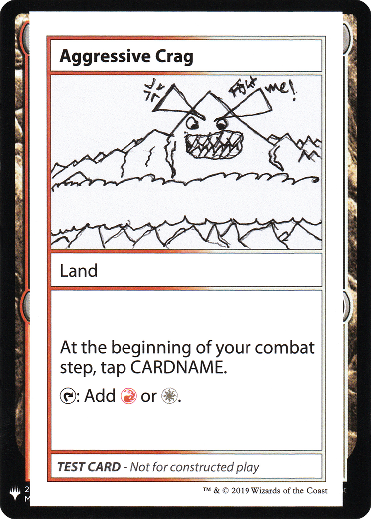 Aggressive Crag [Mystery Booster Playtest Cards] - Trinity Hobby