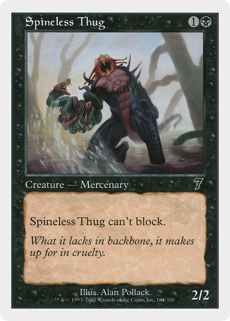 Spineless Thug  (7ED-164) - [Seventh Edition] - Trinity Hobby