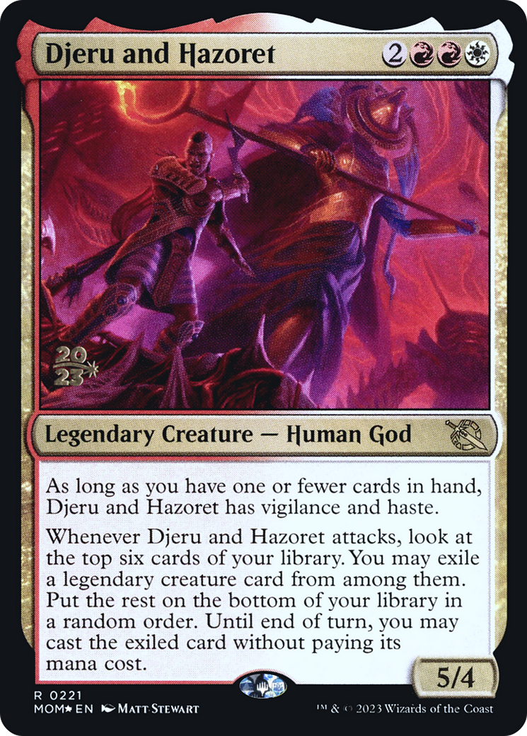 Djeru and Hazoret [March of the Machine Prerelease Promos] - Trinity Hobby