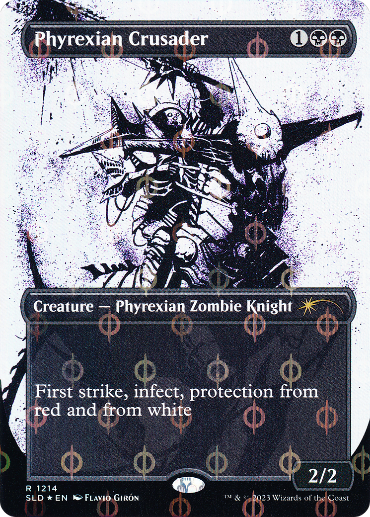 Phyrexian Crusader (Borderless Ichor Step-and-Compleat Foil) [Secret Lair Drop Series] - Trinity Hobby