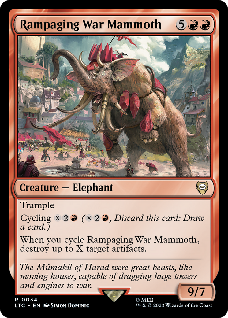 Rampaging War Mammoth [The Lord of the Rings: Tales of Middle-Earth Commander] - Trinity Hobby