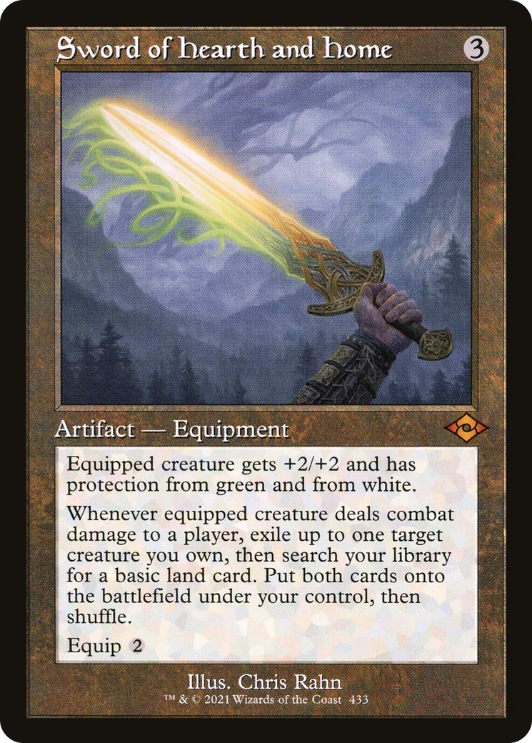Sword of Hearth and Home [Etched Foil]  (MH2-433) - [Modern Horizons 2] - Trinity Hobby