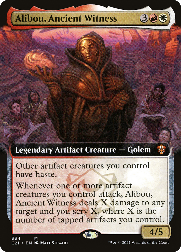Alibou, Ancient Witness (Extended Art) [Commander 2021] - Trinity Hobby